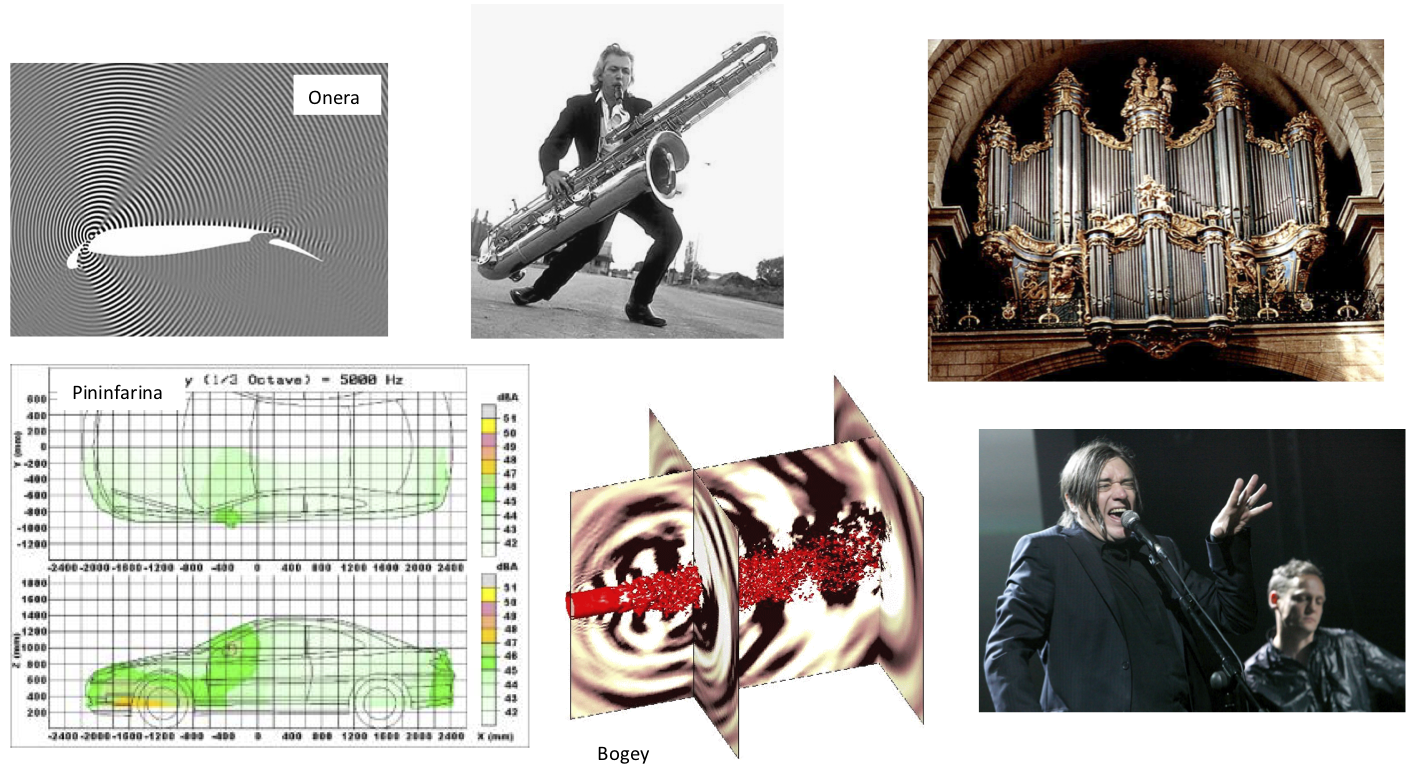 Examples of aeroacoustic sources